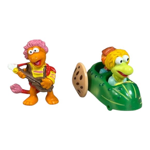 Vintage Fraggle Rock Figures Set 1980s PVC Toys Gobo Red Doozers Rare Jim Henson - Picture 1 of 14